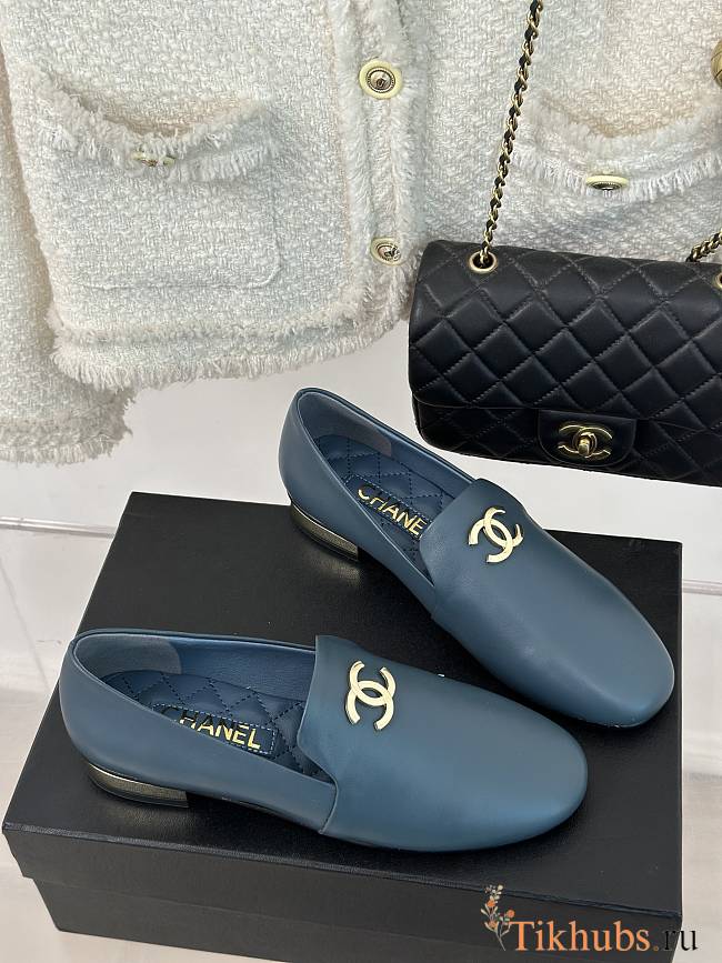 Chanel Blue Loafer  - 1