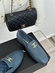 Chanel Blue Loafer  - 4