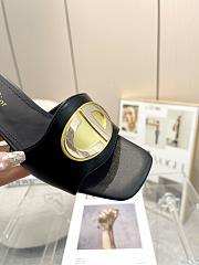 Dior Forever Heeled Slide Black Calfskin 5cm - 3