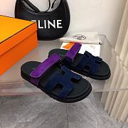 Hermes Chypre Sandal Black Violet Purple Blue - 1