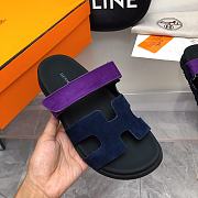 Hermes Chypre Sandal Black Violet Purple Blue - 4