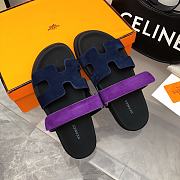 Hermes Chypre Sandal Black Violet Purple Blue - 3