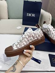 Dior B23 Oblique Low Top Sneaker Brown White - 4