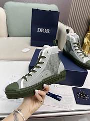 Dior B23 High Olive Sneaker Oblique - 5