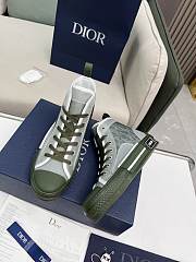 Dior B23 High Olive Sneaker Oblique - 3