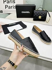 Chanel Espadrille Black Leather - 4