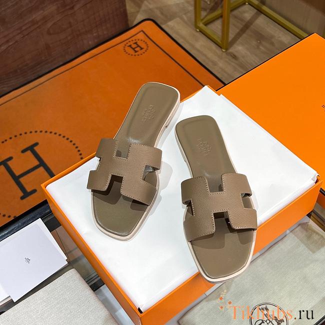 Hermes Oran Etoupe Slide  - 1