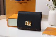 Louis Vuitton LV Victorine On My Side Wallet Black 11x9x2cm - 1