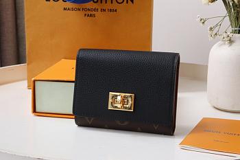 Louis Vuitton LV Victorine On My Side Wallet Black 11x9x2cm