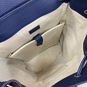 Gucci Jumbo GG Backpack Blue 41x34x12cm - 5