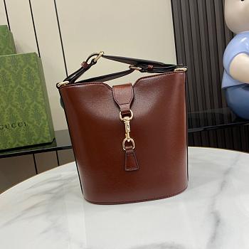 Gucci Mini Bucket Shoulder Bag Brown 18.5x20.5x12.5cm