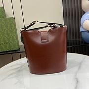 Gucci Mini Bucket Shoulder Bag Brown 18.5x20.5x12.5cm - 5