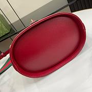 Gucci Mini Bucket Shoulder Bag Red 18.5x20.5x12.5cm - 4