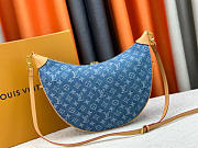 Louis Vuitton LV Loop Hobo Denim Blue 38x26x10cm - 3