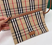 Burberry London Medium Check Cotton Tote Briar Wood 51.3x18.5x29cm - 3