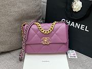 Chanel 19 Bag Purple Gold 26cm - 1