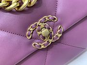 Chanel 19 Bag Purple Gold 26cm - 3