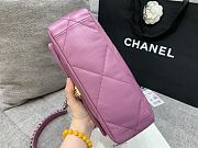 Chanel 19 Bag Purple Gold 26cm - 4