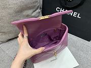 Chanel 19 Bag Purple Gold 26cm - 2