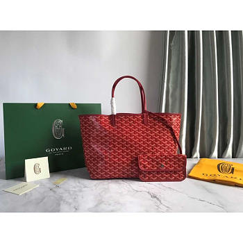 Goyard Saint Louis PM Bag Red 34x27x14cm