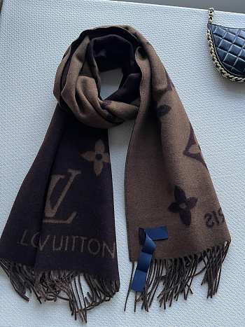 Louis Vuitton LV Scarf Reykjavik Brown 190 x 45 cm
