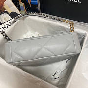 Chanel 19 Large Flap Bag Grey Gold 30cm - 2