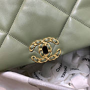 Chanel 19 Large Flap Bag Green Gold 30cm - 3