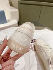 Prada White Leather Sneakers - 4