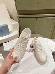 Prada White Leather Sneakers - 5