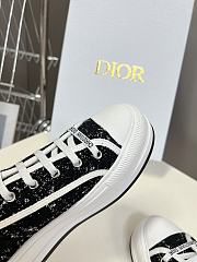 Dior Walk'n'Dior Platform Sneaker Black White Tweed - 3