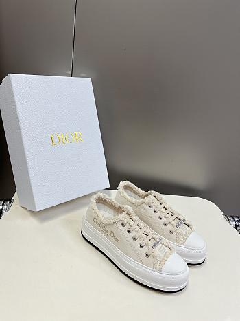 Dior Walk'n'Dior Platform Sneaker Ecru Fringed Sneaker 