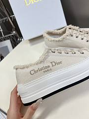 Dior Walk'n'Dior Platform Sneaker Ecru Fringed Sneaker  - 2