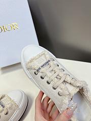 Dior Walk'n'Dior Platform Sneaker Ecru Fringed Sneaker  - 3