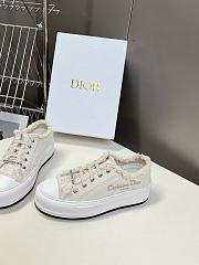 Dior Walk'n'Dior Platform Sneaker Ecru Fringed Sneaker  - 4