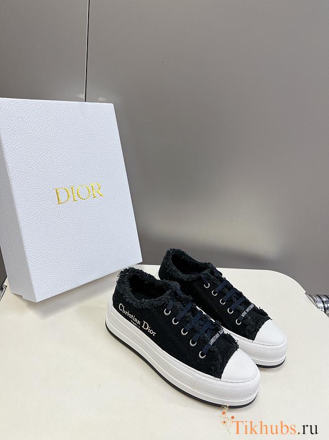 Dior Walk'n'Dior Platform Sneaker Black Fringed  - 1