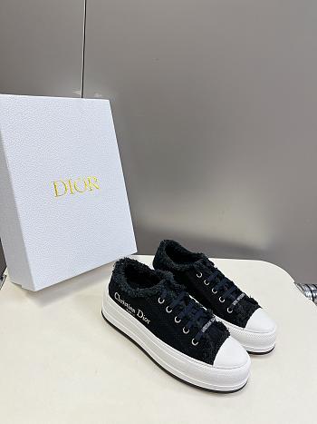 Dior Walk'n'Dior Platform Sneaker Black Fringed 