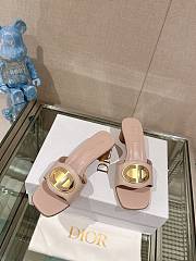 Dior Forever Heeled Slide Nude Calfskin 5cm - 1