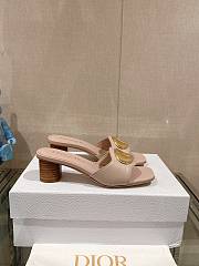 Dior Forever Heeled Slide Nude Calfskin 5cm - 3