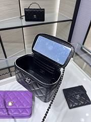 Chanel Top Handle Vanity Case Black Bag 17x9.5x8cm - 6