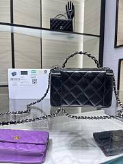 Chanel Top Handle Vanity Case Black Bag 17x9.5x8cm - 4