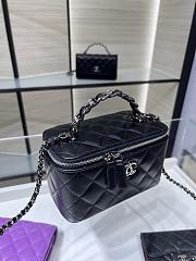 Chanel Top Handle Vanity Case Black Bag 17x9.5x8cm - 3