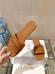 Dior Dway Slide Pastel Camel Calfskin - 3