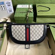 Gucci Ophidia Shoulder Bag Blue Ebony 30x18x9cm - 1