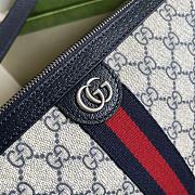 Gucci Ophidia Shoulder Bag Blue Ebony 30x18x9cm - 3