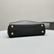 Balenciaga Rodeo Small Handbag Black Smooth 27x8x21cm - 6