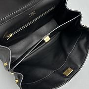 Balenciaga Rodeo Small Handbag Black Smooth 27x8x21cm - 3