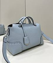 Fendi Medium By The Way Shoulder Bag Blue 27x13x15cm - 2