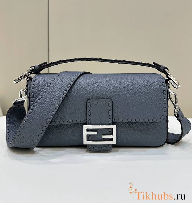 Fendi Baguette Bag Blue 27x15x6cm - 1