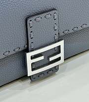 Fendi Baguette Bag Blue 27x15x6cm - 3