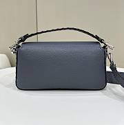 Fendi Baguette Bag Blue 27x15x6cm - 2